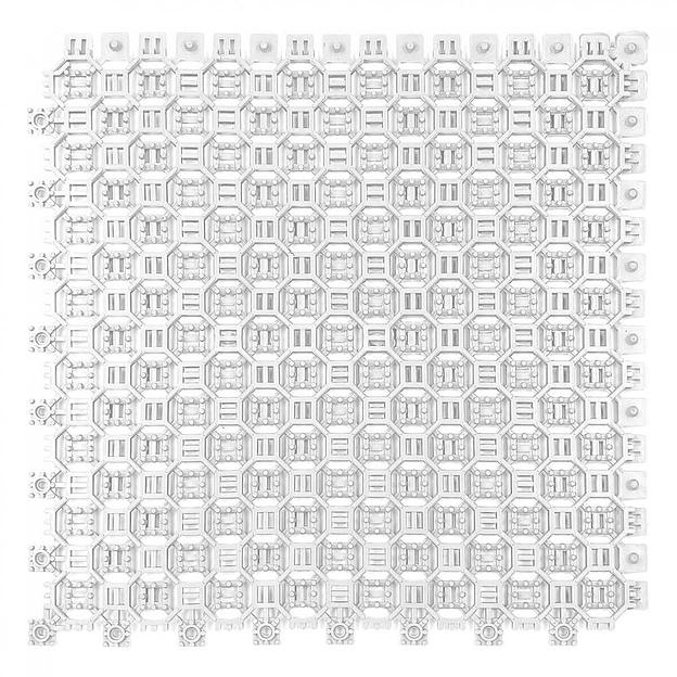 Optima Duos – грязезащитное двустороннее покрытие, толщина 16мм, Цвет Белый RAL 9003, Толщина модуля 16 мм. фото 1