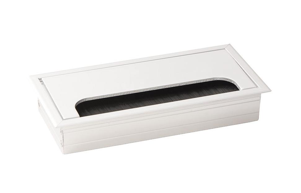 Заглушка кабель-канала 80*160 мм, алюминий фото 1