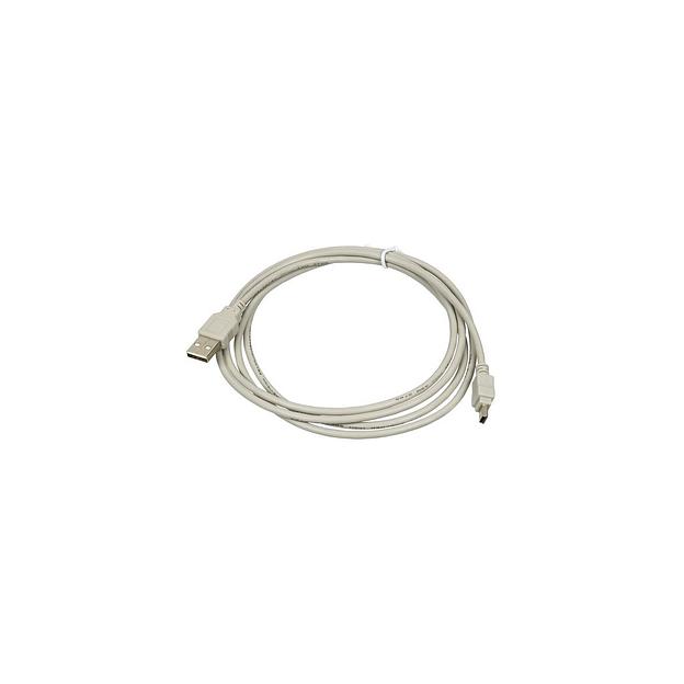 Кабель USB2.0 USB A(m) - mini USB B (m), 1.8м, серый фото 1