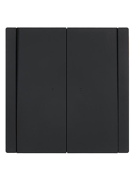 FORTE&PIANO Выключатель 2-клавишный с индикацией 10А FP106 черный IEK фото 2