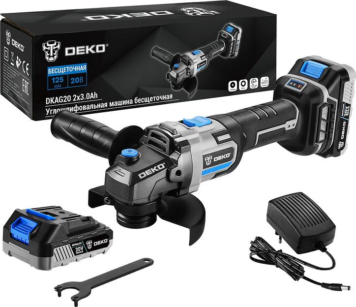 Углошлифовальная машина Deko DKAG20 9000об/мин рез.шпин.:M14 d=125мм фото 4