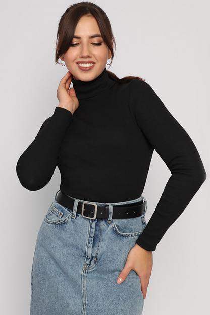 Водолазка женская Style Magro «Кашкорсе», чёрный, опт фото 8