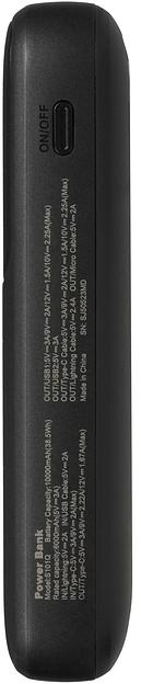 Мобильный аккумулятор Tecno Pocket S101Q 10000mAh QC3.0/PD3.0 22.5W 2.4A 2xUSB-A/USB-C черный фото 5