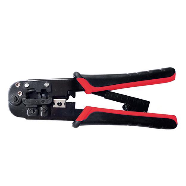 Кримпер для обжима RJ разъемов (RJ-45, RJ-12, RJ-11) черный/красный фото 1