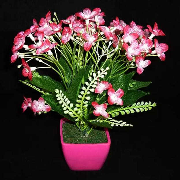 Букет искусственных цветов в горшке 531 фото 1