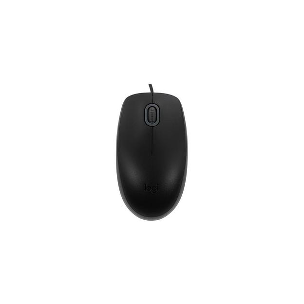Мышь проводная Logitech M110 Silent, оптическая, USB, 1000dpi, черный и серый [910-005502] фото 1