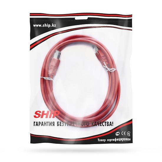 Патч Корд  SHIP  S4025RD0200-P  Cat.5e  FTP  LSZH  RJ-45  2 м  Красный  Экранированный  Пол. пакет фото 2