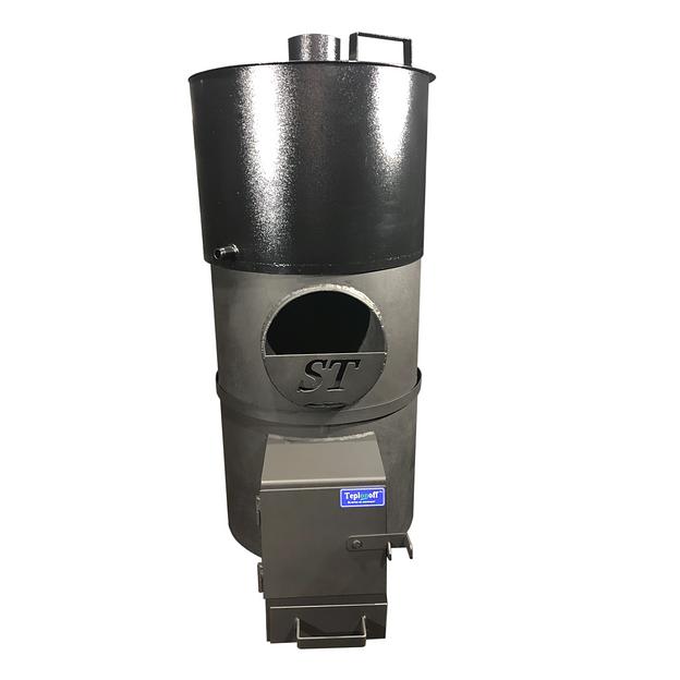 Банная печь «Standart 18» выносная топочная камера, бак стальной с полимерным покрытием фото 1