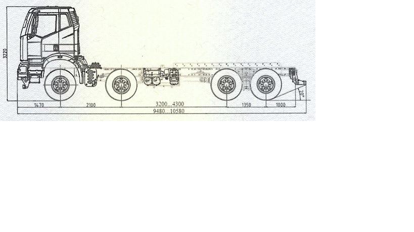 Шасси 8x4 FAW  CA3310P66K24T4E5 J6 фото 6