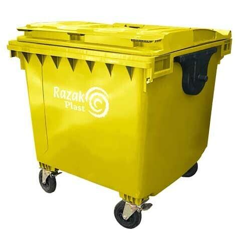 Евроконтейнер Razak 1100 л желтый фото 1