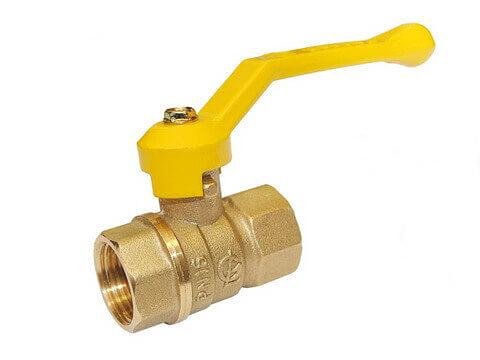 Кран шаровой газовый DN15 ½ рычаг ВхВ фото 1