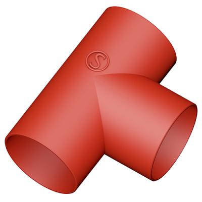 Тройник чугун SML 90º, 100х100 мм фото 1