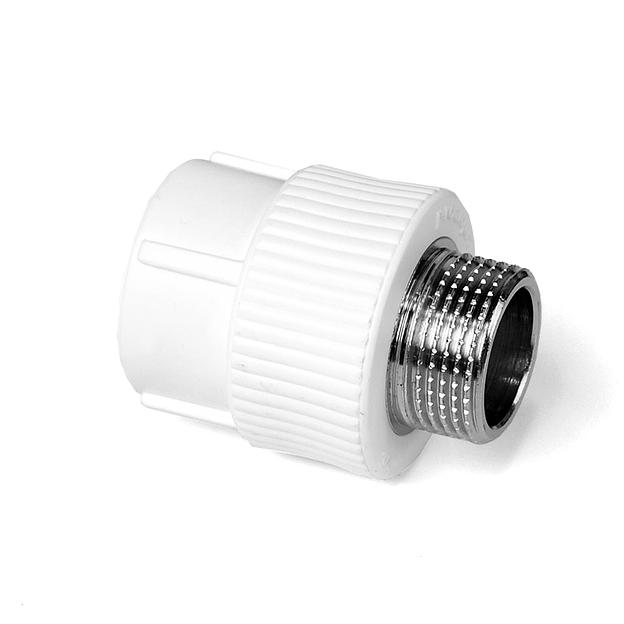 Муфта комбинированная 25 х 1' НР полипропиленовая PPR белый фото 1