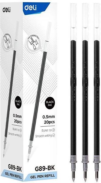 Стержень для гелевых ручек Deli EG89-BK 0.5мм черный блистер фото 1