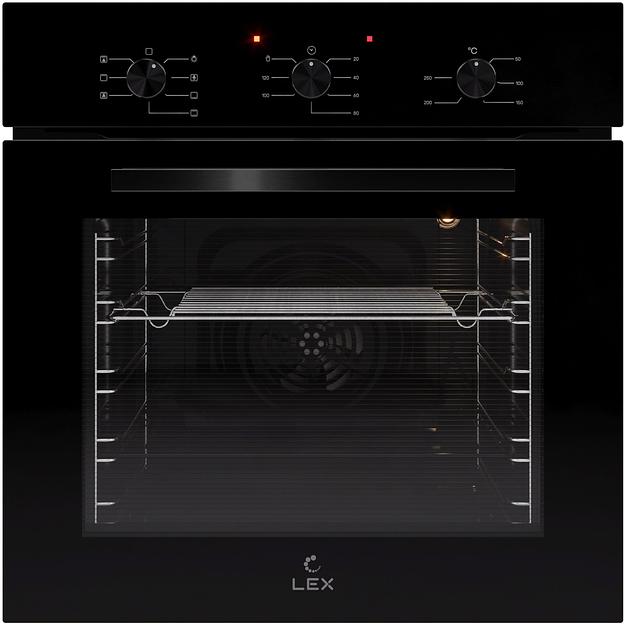 Духовой шкаф Электрический Lex EDM 073 BBL черный фото 1