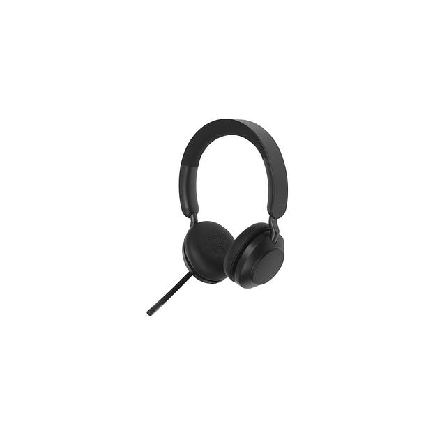 Гарнитура Jabra Evolve2 65, Link380a MS Stereo Stand Black, для компьютера/мобильных устройств, накладные, Bluetooth, черный [26599-999-989] фото 1