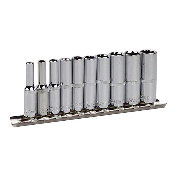 Набор глубоких шестигранных головок 1/4 KINGQUEEN 10 шт WIB-13 фото 2