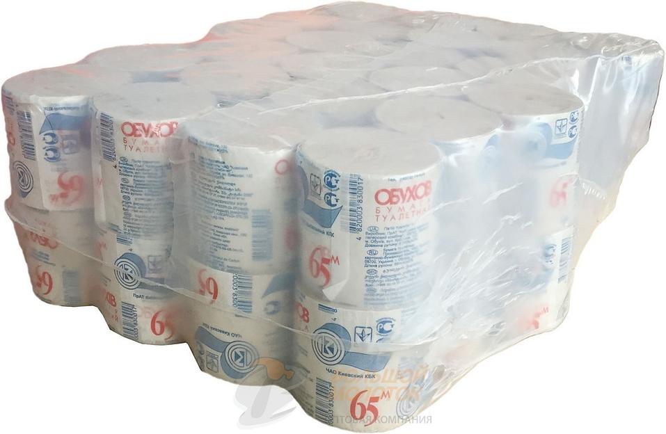 Бумага туалетная Обухов 65 м оригинал /48 фото 1