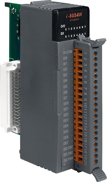 Модуль с 8 каналами DO (sink, открытый коллектор) и 8 DI (sink, source, влажный), стандартный профиль, параллельная шина фото 1