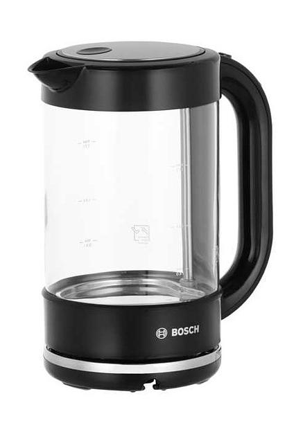 Чайник электрический Bosch TWK70B03 1.7л. 2400Вт черный (корпус: стекло) фото 1