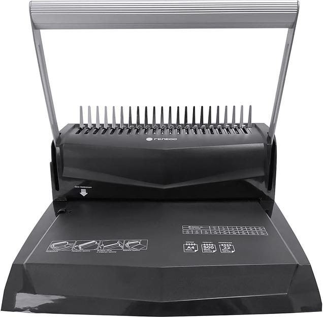 Переплетчик Heleos БП-22 A4/перф.13л.сшив/макс.500л./пластик.пруж. (6-51мм) фото 1