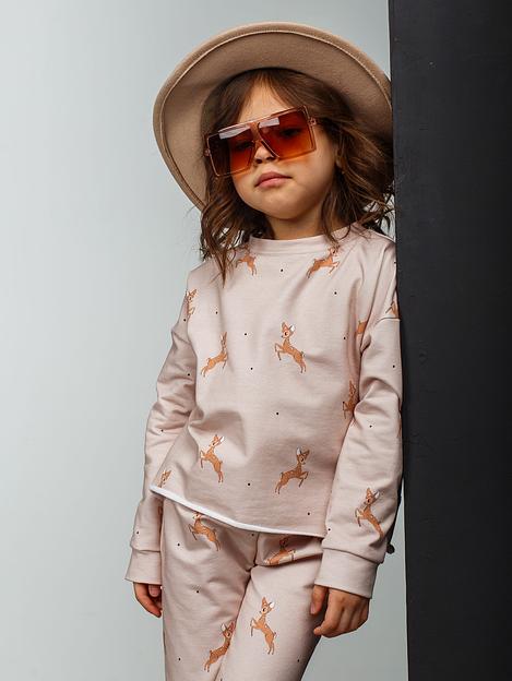 Свитшот MINI DI «Моника» Бемби на бежевом, арт.810/20 ОПТ фото 3