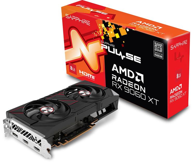 Видеокарта Sapphire PCI-E 5.0 11350-04-20G PULSE AMD RADEON RX 9060 XT GAMING OC 8GB DUAL AMD Radeon RX 9060XT 8Gb 128bit GDDR6 2700/20000 HDMIx2 DPx2 HDCP Ret фото 7
