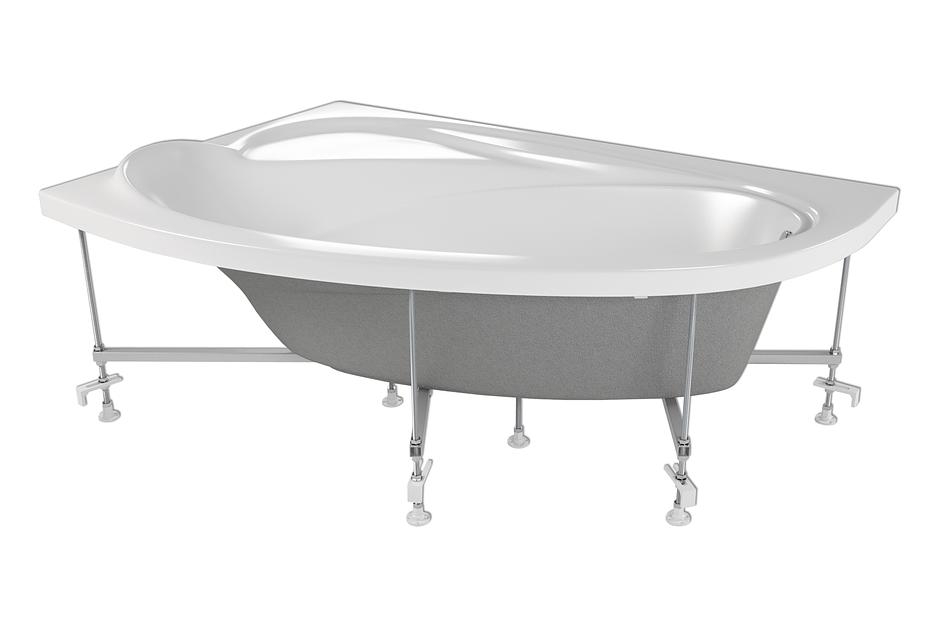 Акриловая ванна «Dolce», левая, белый, асимметричная, 1640х1100 мм, опт фото 2