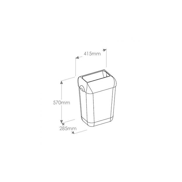 Корзина пластиковая «MERIDA HARMONY I» 43л. фото 3