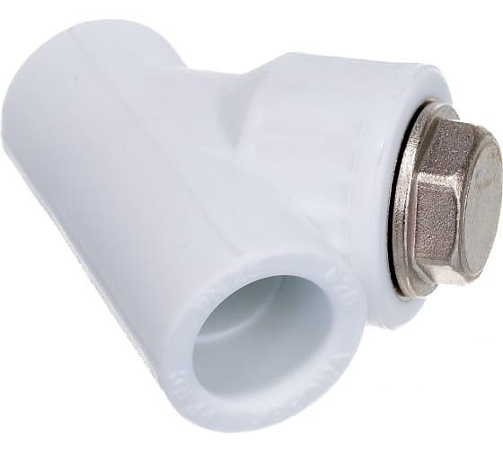 Фильтр сетчатый ВВ 20x1/2' полипропиленовый PPR белый фото 1