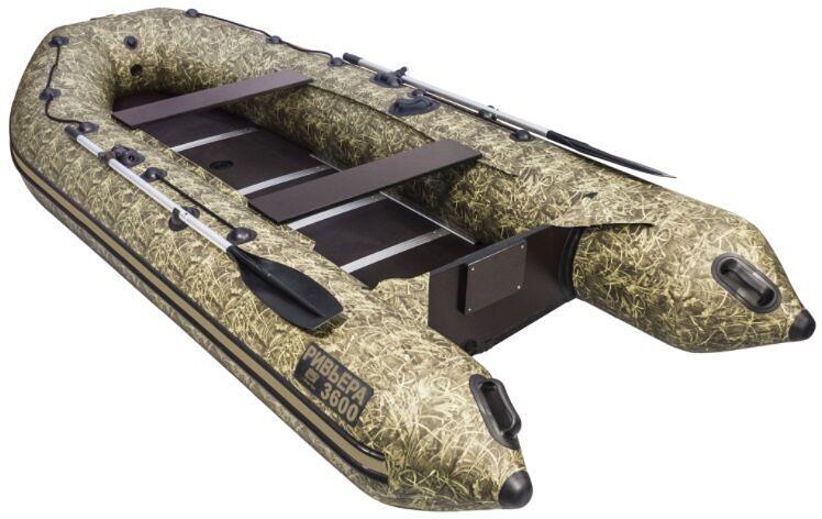 Лодка Ривьера 3600 СК Компакт, 3600*1600*460 мм., цвет: камуфляж камыш фото 4
