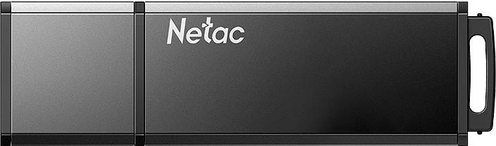 Флеш Диск Netac 256GB U351 NT03U351N-256G-32BK USB3.2 серый фото 1