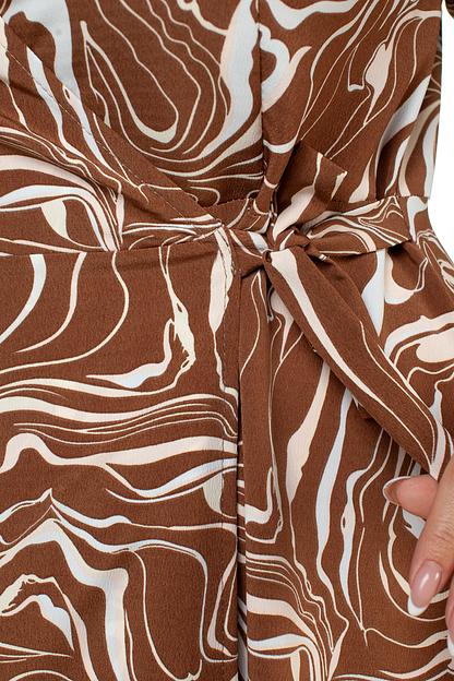 Платье женское  6045/01/Коричневый, бежевый  фото 5