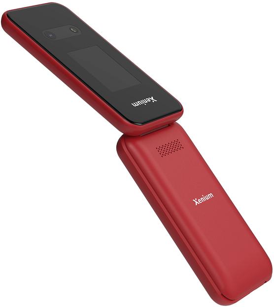 Мобильный телефон Xenium X680 красный раскладной 2Sim 2.8" 240x320 Nucleus 0.3Mpix GSM900/1800 MP3 FM microSD max32Gb фото 5