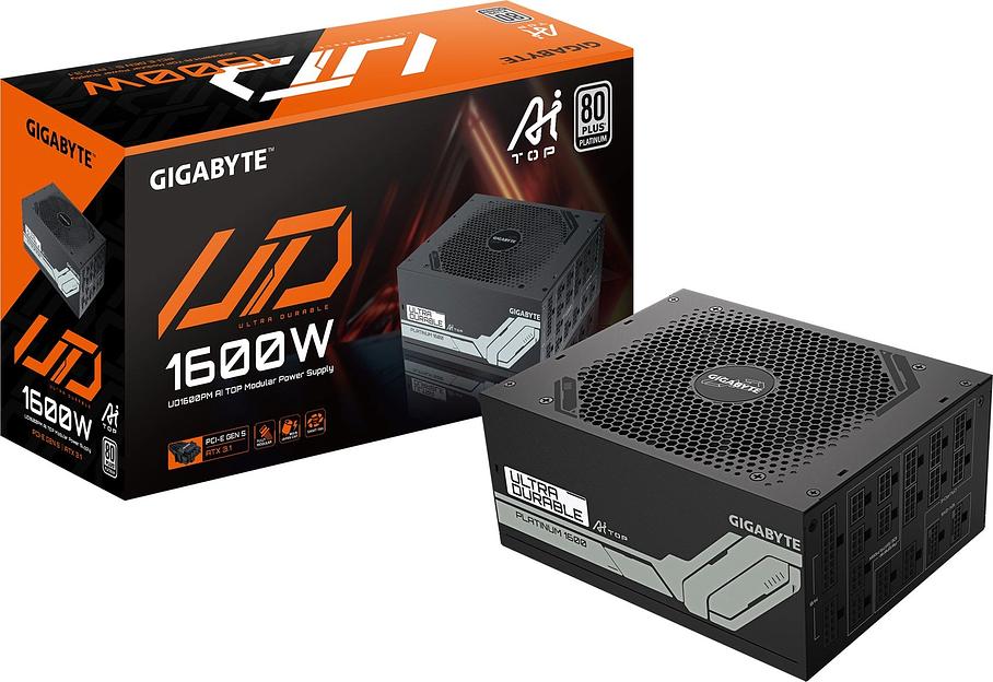 Блок питания Gigabyte ATX 1600W GP-UD1600PM PG5 Gen.5 80+ platinum (20+4pin) APFC 120mm fan 12xSATA Cab Manag RTL фото 7
