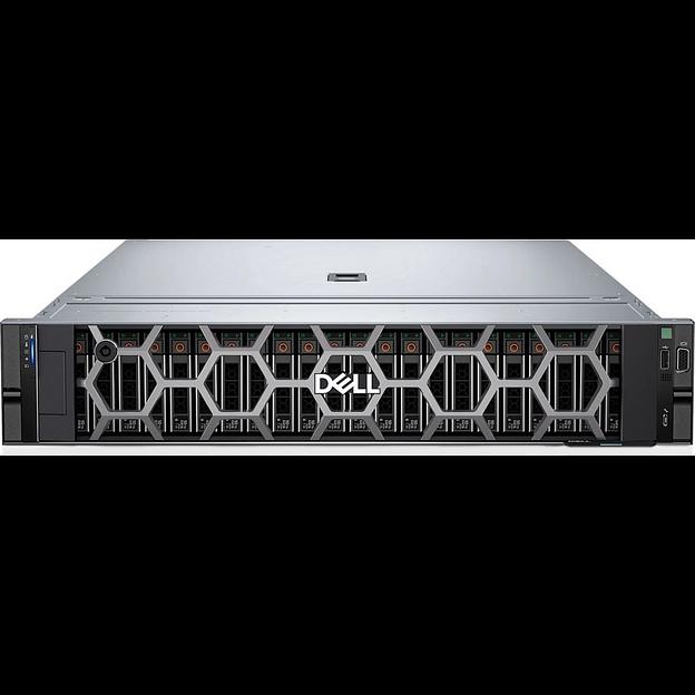 Сервер DELL PowerEdge R7625, 2 x AMD EPYC 9654, 2x1920GB SATA SSD, 1x960GB SATA SSD, PERC H755, 2x10/25G SFP+ B57414, Idrac9 Ent, Rail Kit фото 1