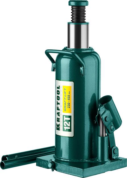 KRAFTOOL KRAFT-LIFT, 12 т, 230 - 460 мм, бутылочный гидравлический домкрат (43462-12) фото 1