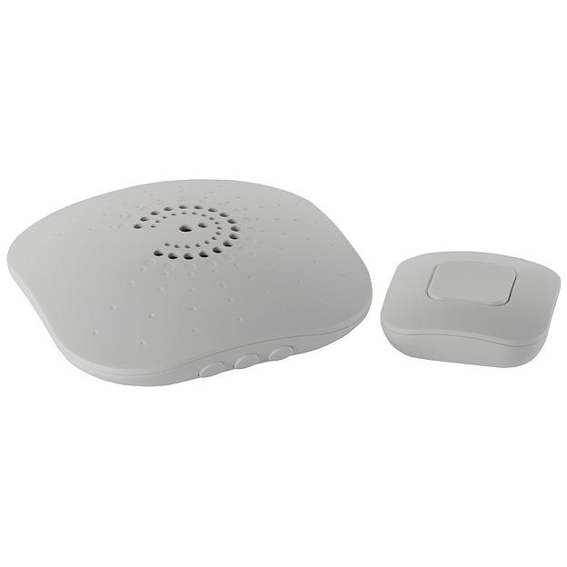 ЭРА Б0017748 Звонок беспроводной BIONIC White {6 мелодий, регулятор громкости, радиус 100м, кнопка IP44} фото 1