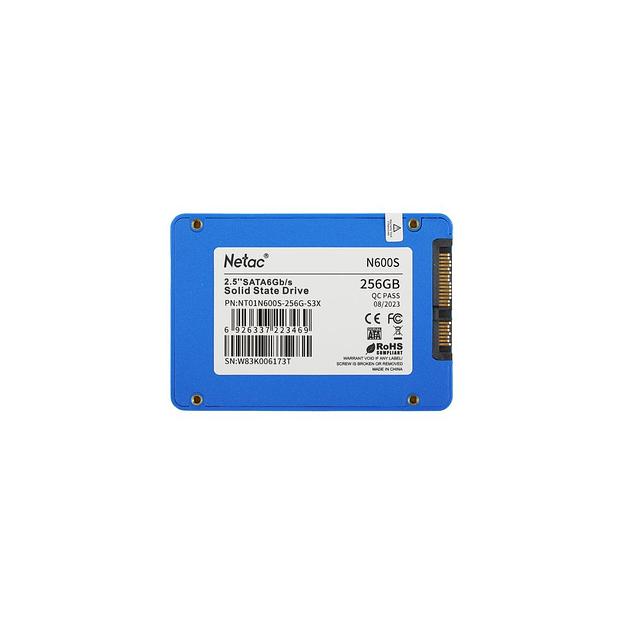 SSD накопитель NETAC N600S NT01N600S-256G-S3X 256ГБ, 2.5", SATA III, SATA фото 1