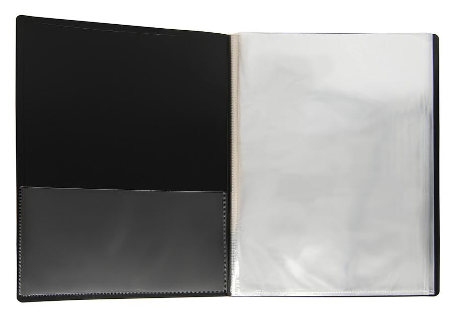 Папка с 60 прозр.вклад. Silwerhof Perlen 292961-77 A4 1мм карман серебристый металлик фото 2