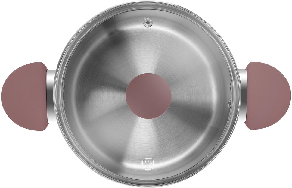 Кастрюля Rondell Bueno RDS-1588 4.8л. d=24см (с крышкой) стальной фото 3