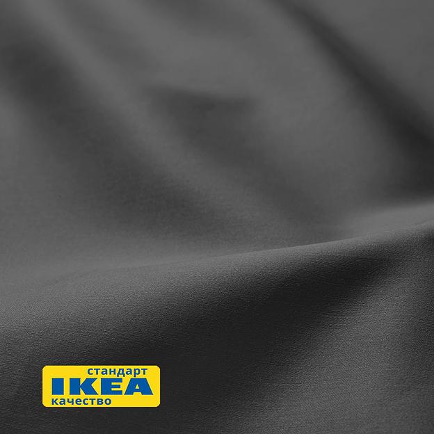 Наволочка НАТЕСМИО (ИКЕА НАТТЭСМИН) 50x70, темно-серый, сатин KL-80442706 фото 4