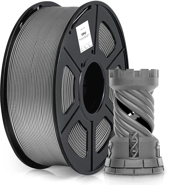 Пластик для принтера 3D Cactus CS-3D-TPU-0.8KG-GREY TPU d1.75мм 0.8кг 1цв. фото 1