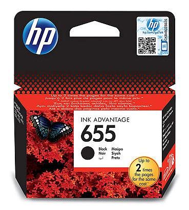 Картридж струйный HP 655 CZ109AE черный (550стр.) для HP DJ IA 3525/4615/4625/5525/6525 фото 1