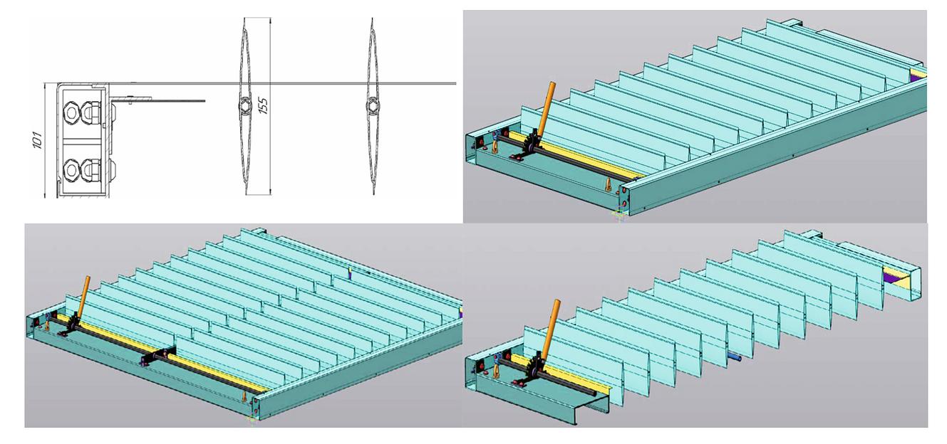Жалюзийное устройство Спецнефтехиммаш «ЭВП 100» ОПТ фото 1