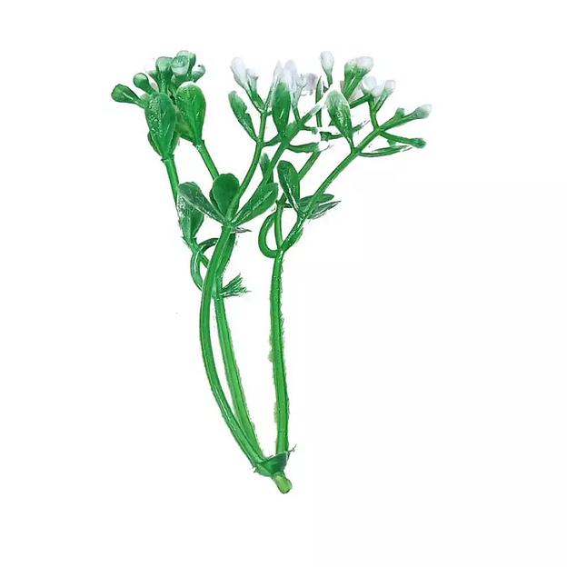 Добавка на ветку сквозняк тройная с белыми тычинками 9,5см 1333шт/кг фото 3