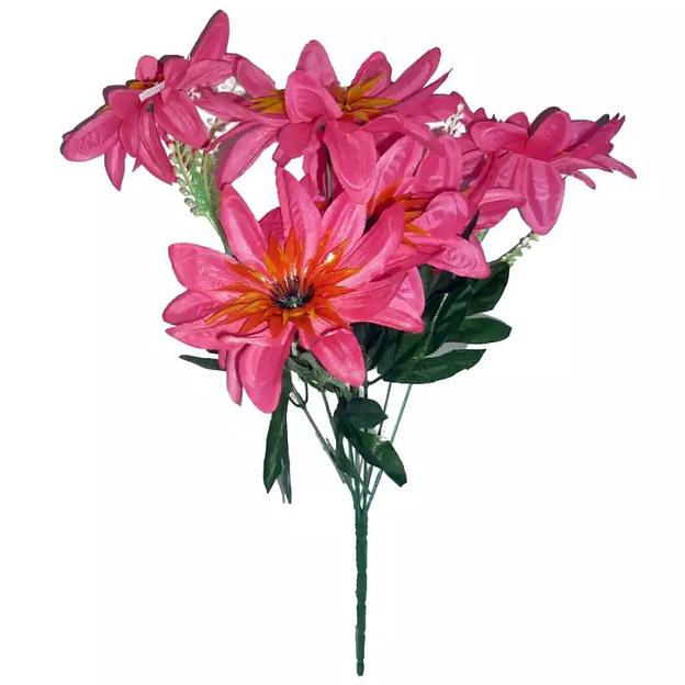 Букет георгинов на 7 голов 47см 050-328 фото 3