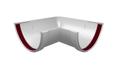 Угол желоба 135° универсальный ПВХ Grand Line стандарт белый фото 1