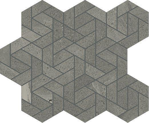 Мозаика Italon Metropolis Graphite Dark Mosaico Icon 28,6х34,7 фото 1