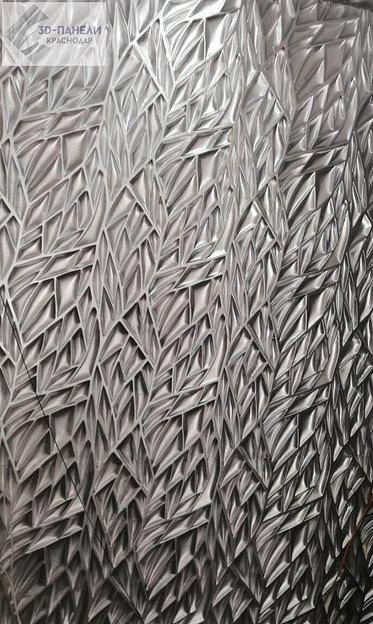 Панель гипсовая 3D эконом «Листья» 500×500 мм фото 3